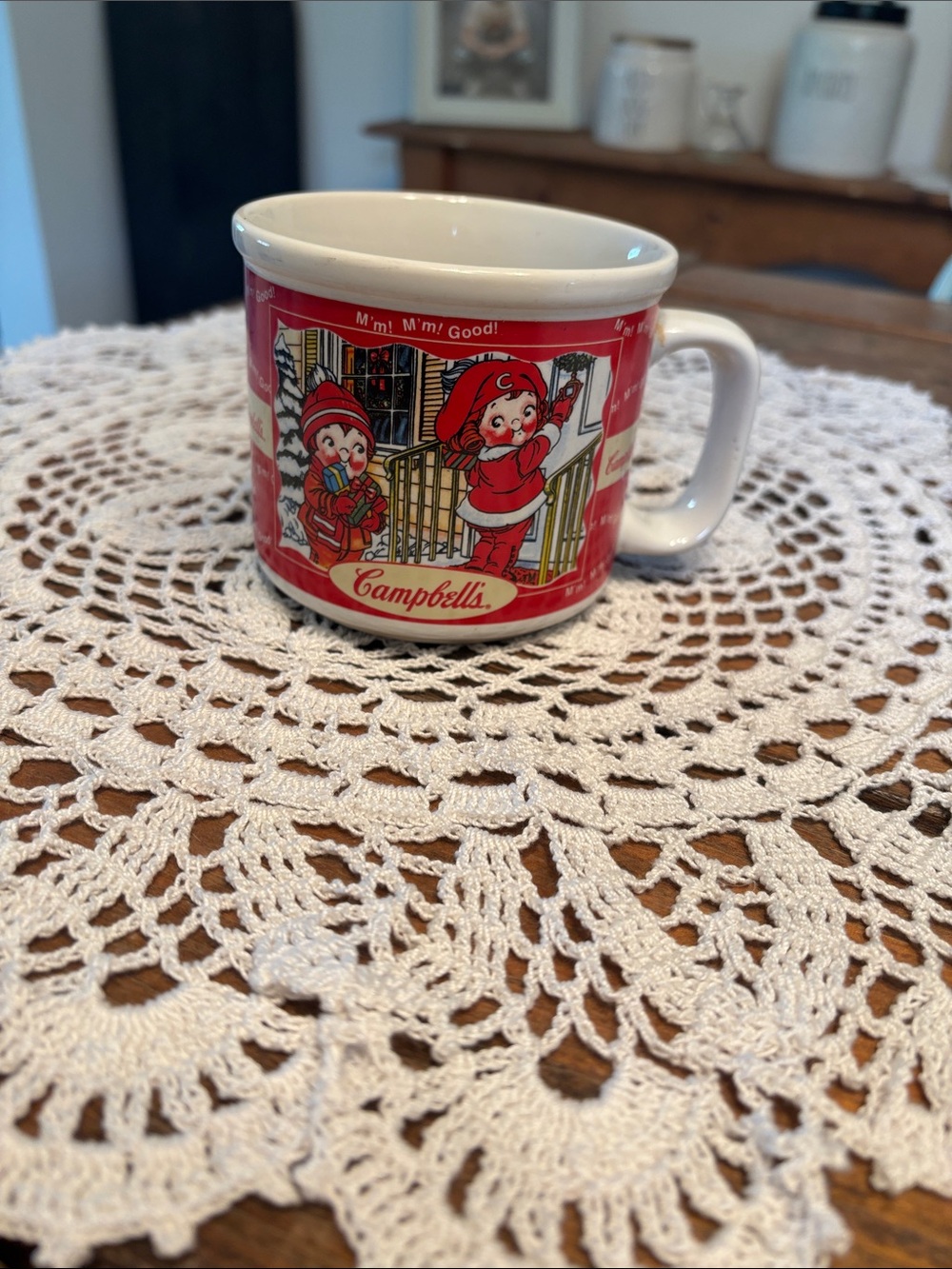 1998 Campbell's Red Holiday Soup Mug